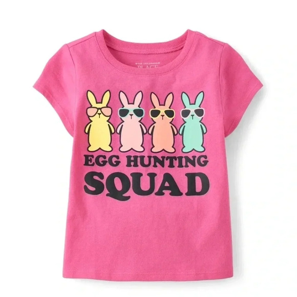 Toddler Easter Egg Hunting Squad Graphic Tee, Size 5T - Picture 1 of 2